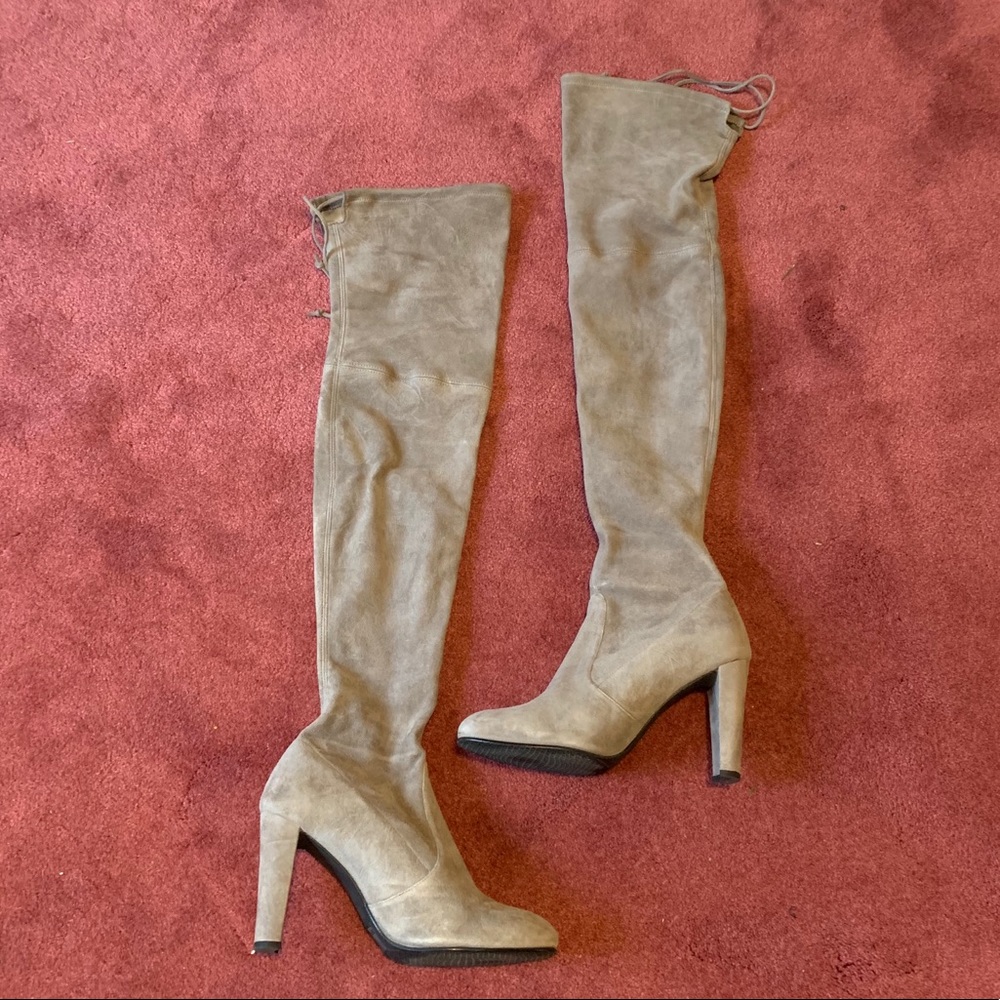 Sale-Stuart Weitzman gray suede highlands like new